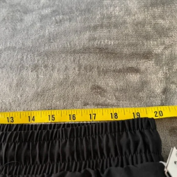 Ideology Shorts Women's Athletic Adjustable Drawstring Curved Hem Black 2X NWT - Picture 5 of 9